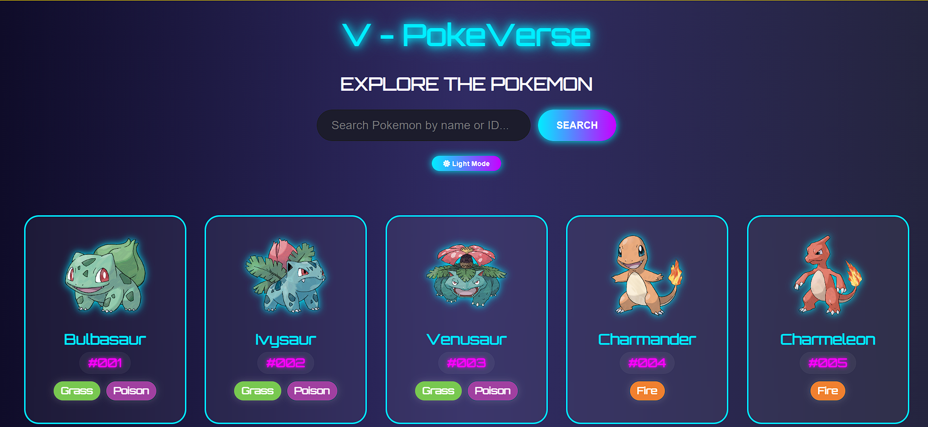 V-PokeVerse Website